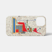 Oude Egyptische God en hiërogliefen iPhone Hoesje (Achterkant horizontaal)