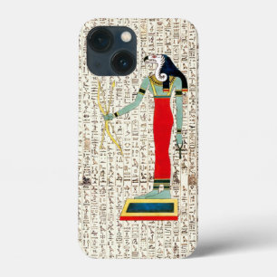 Oude Egyptische God Geb hiërogliefen ontwerp iPhone 13 Mini Hoesje