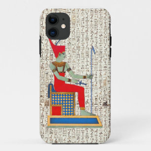 Oude Egyptische God hiërogliefen ontwerp iPhone 11 Hoesje