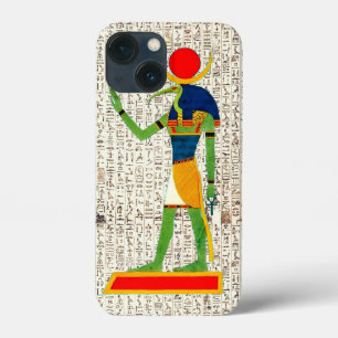 Oude Egyptische God hiërogliefen ontwerp iPhone 13 Mini Hoesje