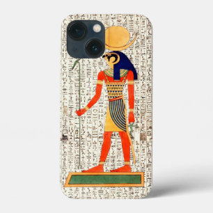 Oude Egyptische God Horus hiërogliefen ontwerp iPhone 13 Mini Hoesje