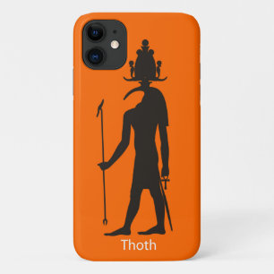 Oude Egyptische God Thoth Silhouette iPhone 11 Hoesje