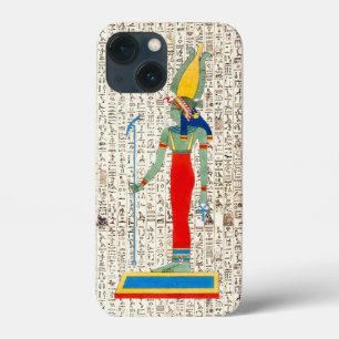 Oude Egyptische Goddes hiërogliefen ontwerp iPhone 13 Mini Hoesje