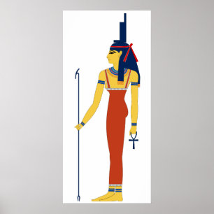 Oude Egyptische godin Isis Poster