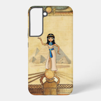 Oude Egyptische Godin Isis Vleugeldelefoonhoes Samsung Galaxy Hoesje