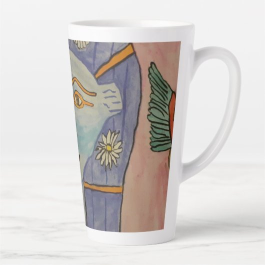 Oude Egyptische godin Latte Mok (Rechts)