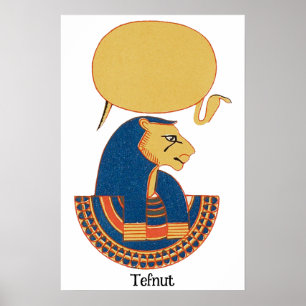 Oude Egyptische godin Tefnut Poster