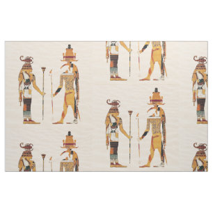 Oude Egyptische Gods Fabric Stof