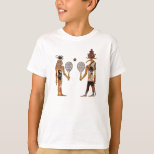 Oude Egyptische Gods Tennis Funny T-shirt