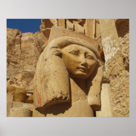 Oude Egyptische Hathor Goddess of Love Music Beaut Poster