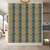 Oude Egyptische hiërogliefen en gevleugelde goden Tegeltje