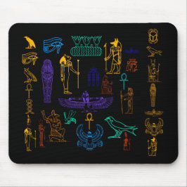 Oude Egyptische hiërogliefen Mousepad Muismat