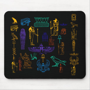 Oude Egyptische hiërogliefen Mousepad Muismat