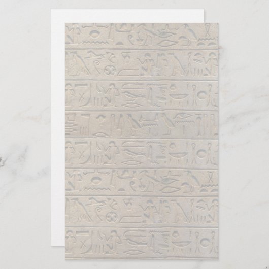 Oude Egyptische hiërogliefen ontwerp schrijfpapier Briefpapier (Voorkant / Achterkant)