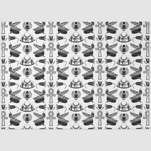 Oude Egyptische hiërogliefen tissuepapier (Voorkant)