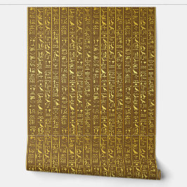 Oude Egyptische Hiëroglifische Muurschildering Behang