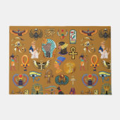 Oude Egyptische Hieroglyphic - Pattern Hieroglyphi Deurmat (Voorkant)