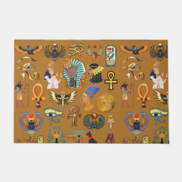 Oude Egyptische Hieroglyphic - Pattern Hieroglyphi Deurmat