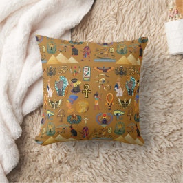 Oude Egyptische Hieroglyphic - Pattern Hieroglyphi Kussen