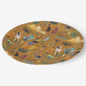 Oude Egyptische Hieroglyphic - Pattern Hieroglyphi Papieren Bordje (Gekanteld)