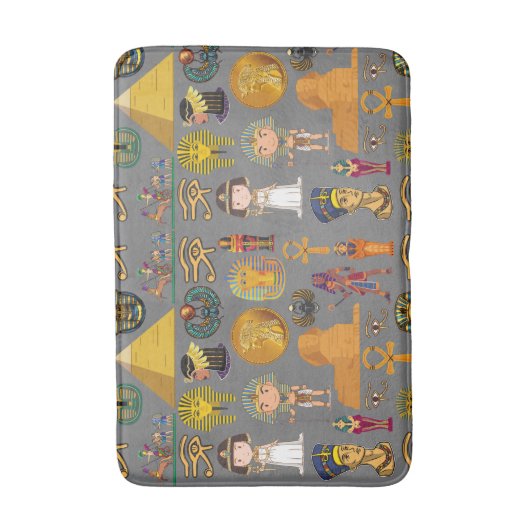 Oude Egyptische Hieroglyphic - Pattern Pharaoh Badmat (Voorkant Verticaal)