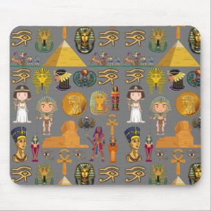 Oude Egyptische Hieroglyphic - Pattern Pharaoh Muismat
