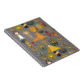 Oude Egyptische Hieroglyphic - Pattern Pharaoh Notitieboek (Rechterzijde)