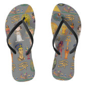 Oude Egyptische Hieroglyphic - Pattern Pharaoh Teenslippers (Voetbed)
