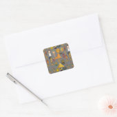 Oude Egyptische Hieroglyphic - Pattern Pharaoh Vierkante Sticker (Envelop)