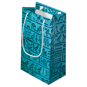 Oude Egyptische Hieroglyphs Blue Klein Cadeauzakje
