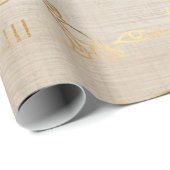 Oude Egyptische Hieroglyphs Cadeaupapier (Rol Hoek)