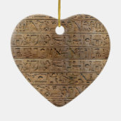 Oude Egyptische Hieroglyphs Designer Gift Keramisch Ornament (Achterkant)