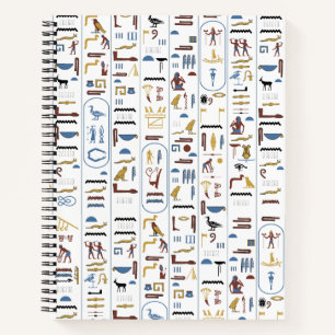 Oude Egyptische Hieroglyphs Farao Egypt Art Notitieboek