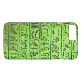 Oude Egyptische Hieroglyphs Green iPhone 7 Plus Case-Mate iPhone Case (Achterkant (Horizontaal))