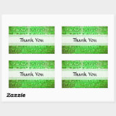 Oude Egyptische Hieroglyphs Green Rechthoekige Sticker (Vel)