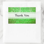 Oude Egyptische Hieroglyphs Green Rechthoekige Sticker (Tas)