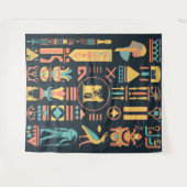 Oude Egyptische Hieroglyphs Wandkleed (Voorkant (horizontaal))