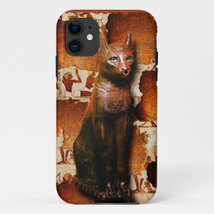 Oude Egyptische kat God Bastet iPhone 11 Hoesje