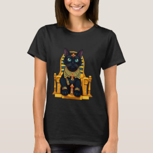 Oude Egyptische Kat Koningin T-shirt