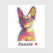 Oude Egyptische kat Sticker (Vel)