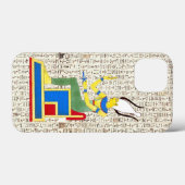 Oude Egyptische koning farao hiërogliefen ontwerp Case-Mate iPhone Case (Achterkant (horizontaal))
