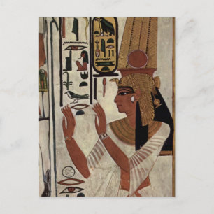 Oude Egyptische koningin [Nefertari] Briefkaart