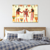 Oude Egyptische kunst Canvas Afdruk (Insitu (Slaapkamer))