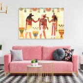 Oude Egyptische kunst Canvas Afdruk (Insitu (Woonkamer))