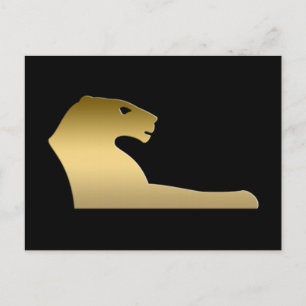 Oude Egyptische leeuw - godin Sekhmet Briefkaart