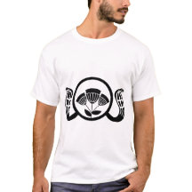 Oude Egyptische Lotus en cobra Koninklijk Embleem 
