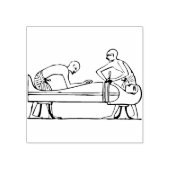 Oude Egyptische mummy 2, kunststempel Rubberstempel (Afrduk)