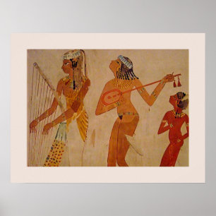 Oude Egyptische muziek Poster