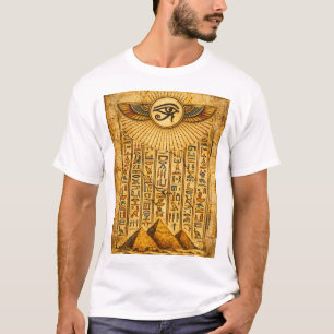 Oude Egyptische Oog van Horus – Hiëroglyfische Pir T-shirt