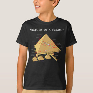 Oude Egyptische piramide-anatomiearcheologie T-shirt